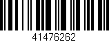 Código de barras (EAN, GTIN, SKU, ISBN): '41476262'