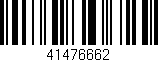 Código de barras (EAN, GTIN, SKU, ISBN): '41476662'