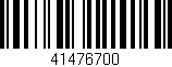 Código de barras (EAN, GTIN, SKU, ISBN): '41476700'