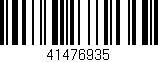 Código de barras (EAN, GTIN, SKU, ISBN): '41476935'