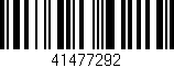 Código de barras (EAN, GTIN, SKU, ISBN): '41477292'
