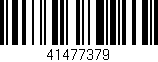 Código de barras (EAN, GTIN, SKU, ISBN): '41477379'