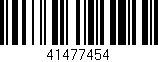 Código de barras (EAN, GTIN, SKU, ISBN): '41477454'