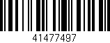 Código de barras (EAN, GTIN, SKU, ISBN): '41477497'