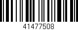 Código de barras (EAN, GTIN, SKU, ISBN): '41477508'