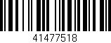Código de barras (EAN, GTIN, SKU, ISBN): '41477518'