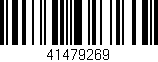 Código de barras (EAN, GTIN, SKU, ISBN): '41479269'
