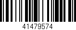 Código de barras (EAN, GTIN, SKU, ISBN): '41479574'
