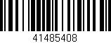 Código de barras (EAN, GTIN, SKU, ISBN): '41485408'