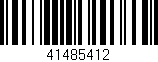 Código de barras (EAN, GTIN, SKU, ISBN): '41485412'