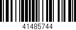 Código de barras (EAN, GTIN, SKU, ISBN): '41485744'