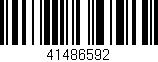 Código de barras (EAN, GTIN, SKU, ISBN): '41486592'