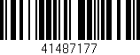 Código de barras (EAN, GTIN, SKU, ISBN): '41487177'