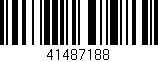 Código de barras (EAN, GTIN, SKU, ISBN): '41487188'