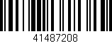 Código de barras (EAN, GTIN, SKU, ISBN): '41487208'