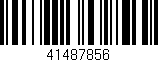 Código de barras (EAN, GTIN, SKU, ISBN): '41487856'