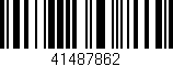 Código de barras (EAN, GTIN, SKU, ISBN): '41487862'