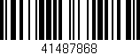 Código de barras (EAN, GTIN, SKU, ISBN): '41487868'