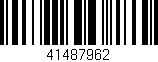 Código de barras (EAN, GTIN, SKU, ISBN): '41487962'