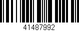 Código de barras (EAN, GTIN, SKU, ISBN): '41487992'