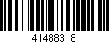 Código de barras (EAN, GTIN, SKU, ISBN): '41488318'