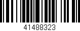 Código de barras (EAN, GTIN, SKU, ISBN): '41488323'