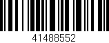 Código de barras (EAN, GTIN, SKU, ISBN): '41488552'