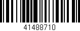 Código de barras (EAN, GTIN, SKU, ISBN): '41488710'
