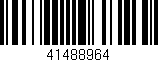 Código de barras (EAN, GTIN, SKU, ISBN): '41488964'