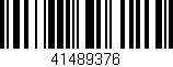 Código de barras (EAN, GTIN, SKU, ISBN): '41489376'