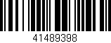 Código de barras (EAN, GTIN, SKU, ISBN): '41489398'