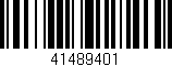 Código de barras (EAN, GTIN, SKU, ISBN): '41489401'