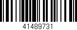 Código de barras (EAN, GTIN, SKU, ISBN): '41489731'