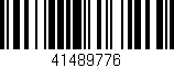 Código de barras (EAN, GTIN, SKU, ISBN): '41489776'