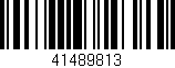 Código de barras (EAN, GTIN, SKU, ISBN): '41489813'