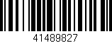 Código de barras (EAN, GTIN, SKU, ISBN): '41489827'