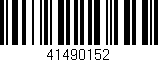 Código de barras (EAN, GTIN, SKU, ISBN): '41490152'