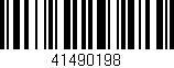 Código de barras (EAN, GTIN, SKU, ISBN): '41490198'