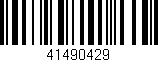Código de barras (EAN, GTIN, SKU, ISBN): '41490429'