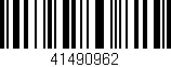 Código de barras (EAN, GTIN, SKU, ISBN): '41490962'