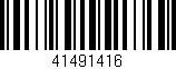 Código de barras (EAN, GTIN, SKU, ISBN): '41491416'