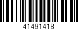 Código de barras (EAN, GTIN, SKU, ISBN): '41491418'