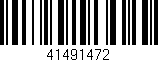 Código de barras (EAN, GTIN, SKU, ISBN): '41491472'
