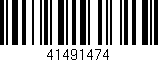 Código de barras (EAN, GTIN, SKU, ISBN): '41491474'