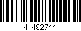 Código de barras (EAN, GTIN, SKU, ISBN): '41492744'