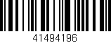 Código de barras (EAN, GTIN, SKU, ISBN): '41494196'