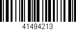 Código de barras (EAN, GTIN, SKU, ISBN): '41494213'