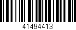 Código de barras (EAN, GTIN, SKU, ISBN): '41494413'