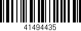 Código de barras (EAN, GTIN, SKU, ISBN): '41494435'