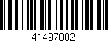 Código de barras (EAN, GTIN, SKU, ISBN): '41497002'